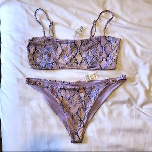 L*Space Serpentina Rebel Bikini Top & Roxette Bitsy Bottom (bikini set)
